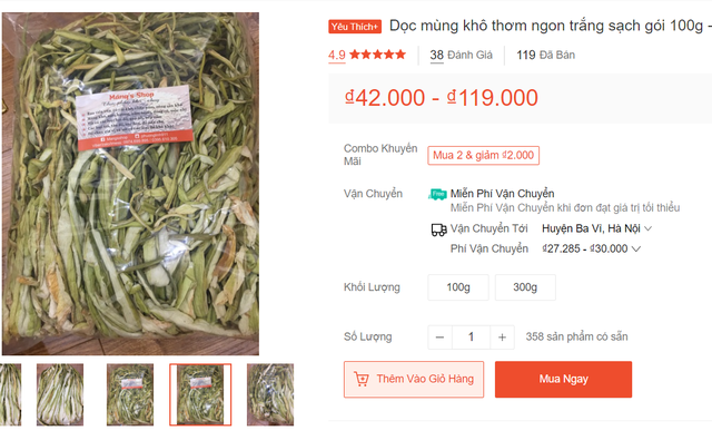 Dọc mùng sấy khô thành đặc sản nơi phố thị, hét giá 300.000 đồng/kg - Ảnh 2.