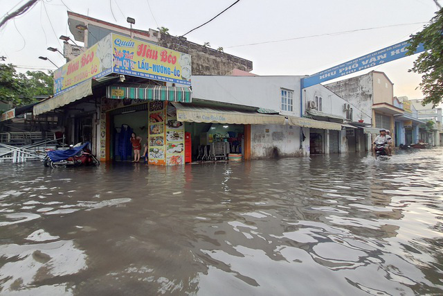 Cây ngã đổ, nước tràn nhà dân sau cơn mưa lớn trái mùa ở TP Hồ Chí Minh - Ảnh 4.