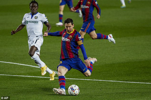 Barcelona 5-2 Getafe: Messi tỏa sáng, Barca bám sát Real - Ảnh 1.