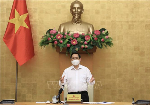 
Prime Minister Pham Minh Chinh speaking at the event
