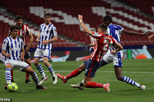 Vượt qua Sociedad, Atletico Madrid tiến sát ngôi vô địch - Ảnh 1.