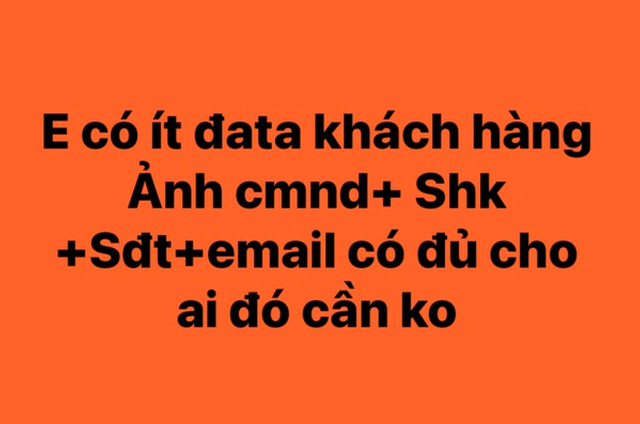 Rao bán dữ liệu cá nhân giá rẻ hơn rau - Ảnh 1.