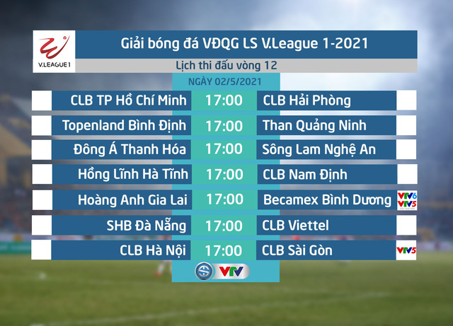 Kết quả Vòng 12 V.League 2021: HAGL 2-2 B.Bình Dương, SHB Đà Nẵng 1-2 Viettel, CLB Hà Nội 3-1 CLB Sài Gòn, CLB TP Hồ Chí Minh 3-0 CLB Hải Phòng - Ảnh 2.