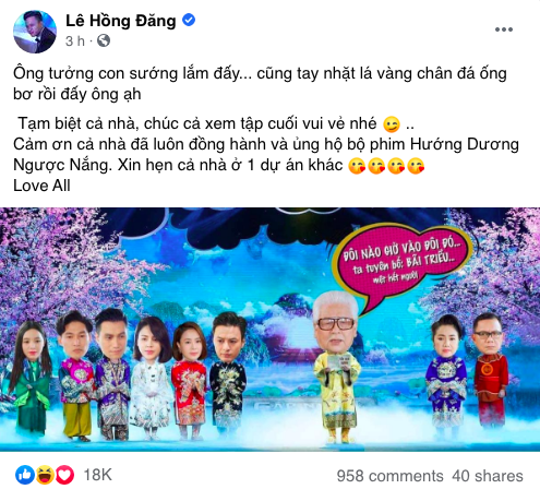 Hồng Đăng, Hồng Diễm và dàn diễn viên Hướng dương ngược nắng gửi lời tạm biệt gây thương nhớ - Ảnh 3.