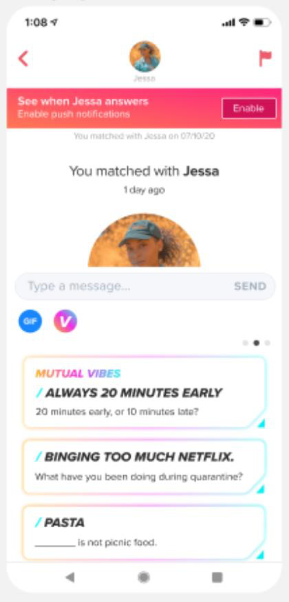 Ứng dụng hẹn hò Tinder ra mắt tính năng mới Vibes - Ảnh 2.