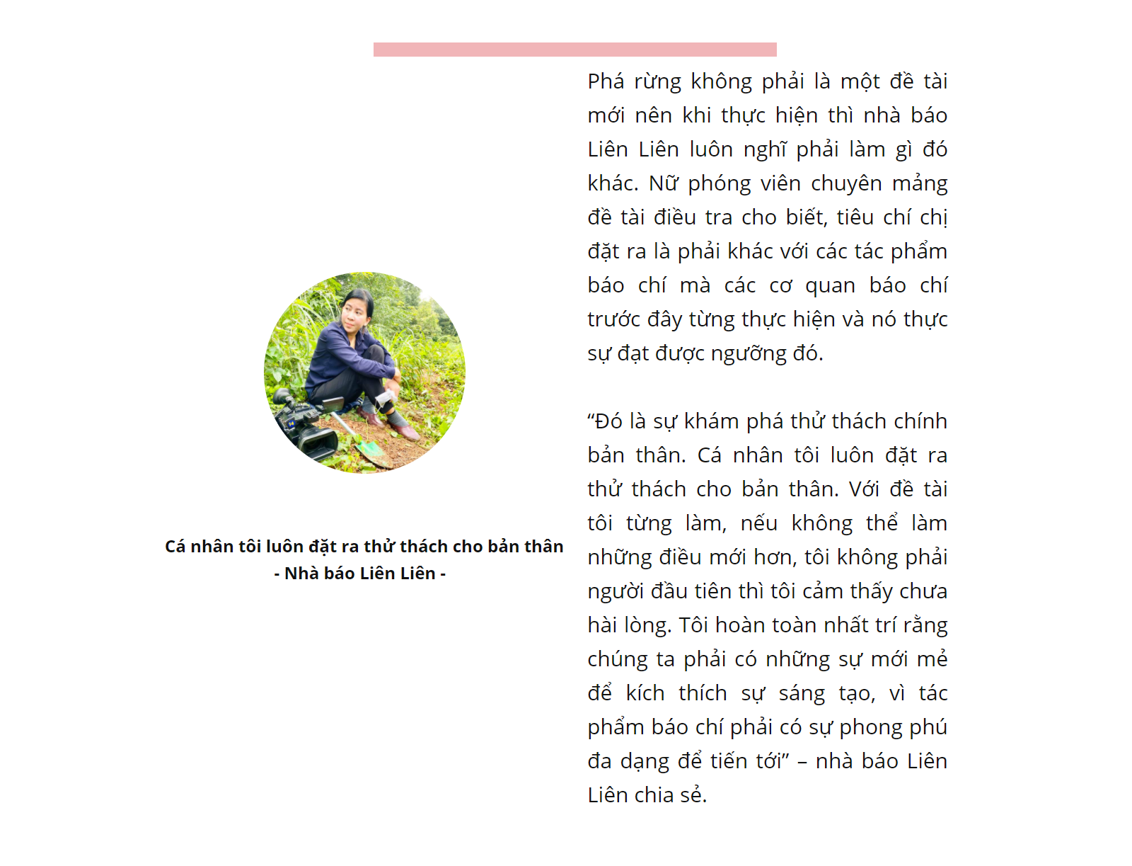 Nhà báo Liên Liên: Giải thưởng là nguồn động lực lớn và dành cho cả tập thể không chỉ riêng bản thân - Ảnh 3.