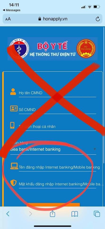 Cảnh báo thủ đoạn giả mạo website của Bộ Y tế để lừa đảo trợ cấp COVID-19 - Ảnh 2.