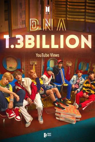 DNA - MV đầu tiên của BTS cán mốc 1,3 tỷ lượt xem trên YouTube - Ảnh 1.