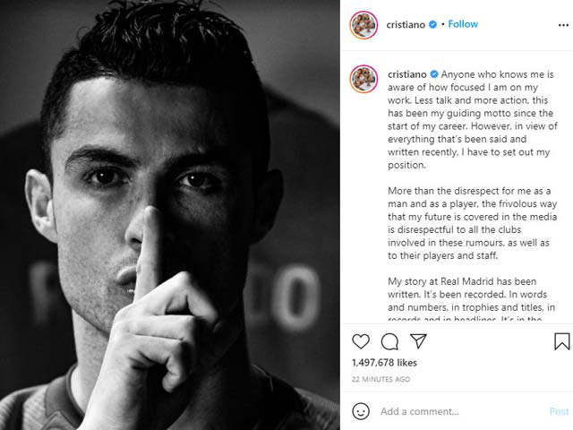 Ronaldo viết tâm thư chỉ trích truyền thông - Ảnh 1.