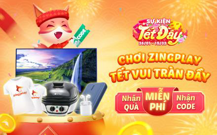 Tết Đầy ZingPlay: Miễn phí quà và code xuyên Tết cho game thủ - Ảnh 1.