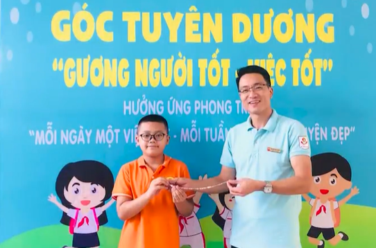 Góc tuyên dương người tốt việc tốt ở trường Tiểu học - Ảnh 1.