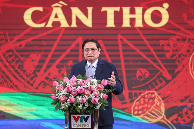 Thủ tướng Phạm Minh Chính: VTV Cần Thơ góp phần khai thông huyết mạch thông tin vùng Tây Nam Bộ - Ảnh 2.