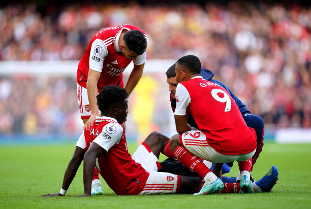 Arsenal 5-0 Nottingham Forest: Saka chấn thương, Nelson rực sáng   - Ảnh 1.