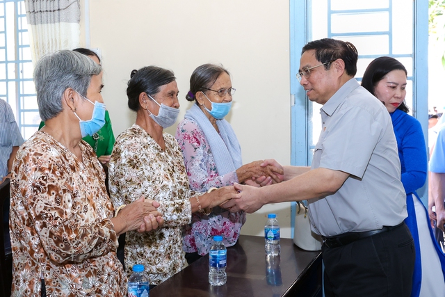 Chùm ảnh: Thủ tướng Phạm Minh Chính dự Ngày hội Đại đoàn kết tại Phong Điền, Cần Thơ - Ảnh 2.