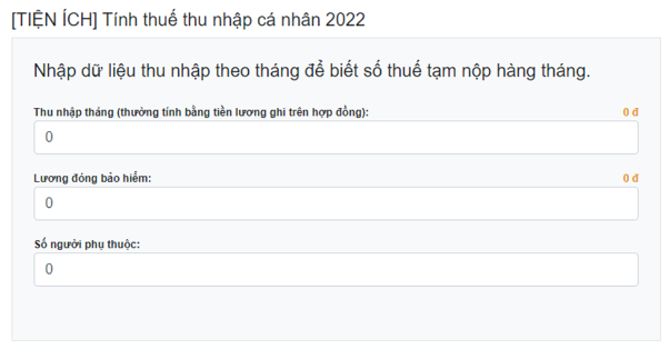 Công cụ tính thuế thu nhập cá nhân online từ tiền lương, tiền công - Ảnh 2.