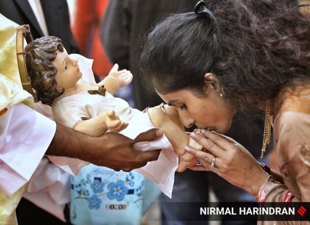 
A large number of people came out to greet each other as many visited the homes of their relatives and friends and exchanged gifts as part of the celebrations which began late on Saturday night and continued till Sunday. (Express Photo by Nirmal Harindran)
