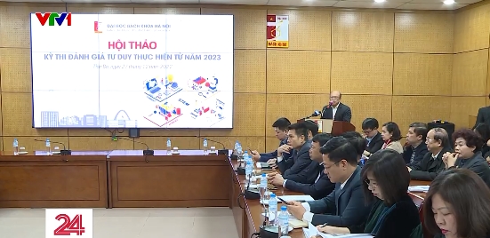 Hàng trăm giáo viên, học sinh tham gia đánh giá điểm mới kỳ thi tư duy 2023 - Ảnh 1.