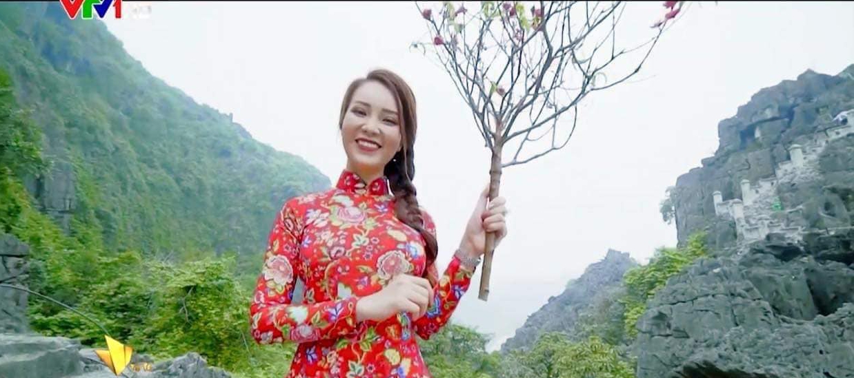 Loạt áo dài Xuân của Á hậu, BTV Thuỵ Vân - Ảnh 6. Loạt áo dài Xuân của Á hậu, BTV Thuỵ Vân - Ảnh 6.