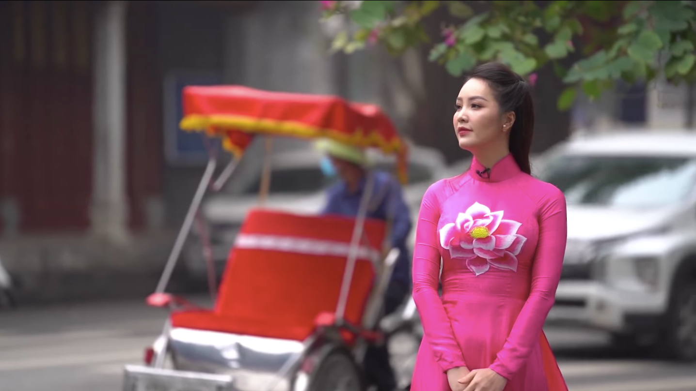 Loạt áo dài Xuân của Á hậu, BTV Thuỵ Vân - Ảnh 9. Loạt áo dài Xuân của Á hậu, BTV Thuỵ Vân - Ảnh 9.