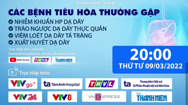 Tư vấn trực tuyến: Các bệnh tiêu hóa thường gặp - Ảnh 1.