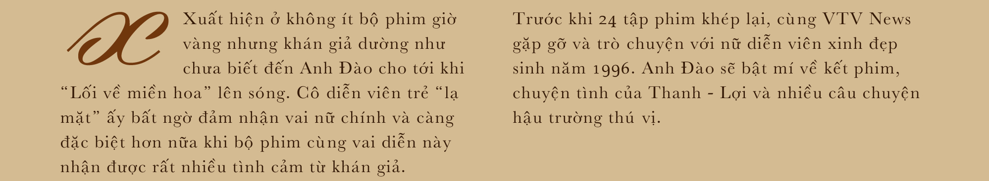 Anh Đào “Lối về miền hoa”: Tôi run khi lần đầu hôn trên màn ảnh - Ảnh 1.