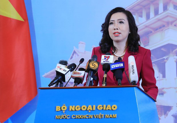
Spokeswoman of the Ministry of Foreign Affairs Le Thi Thu Hang (Photo: VNA)
