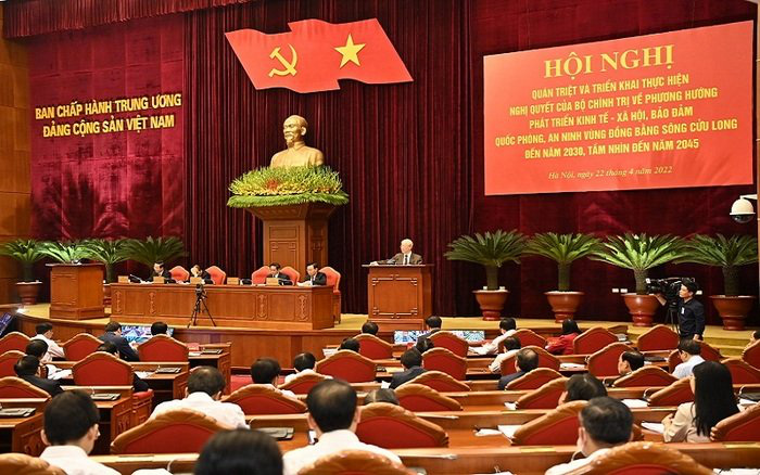 
At the conference (Photo: NDO)
