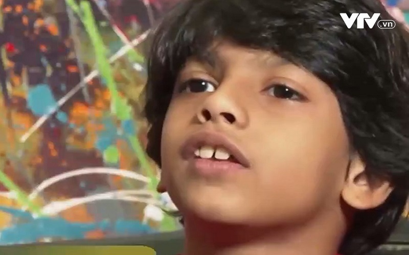 Thần đồng hội họa Ấn Độ mở triển lãm cá nhân - Ảnh 1. Thần đồng hội họa Ấn Độ mở triển lãm cá nhân - Ảnh 1.