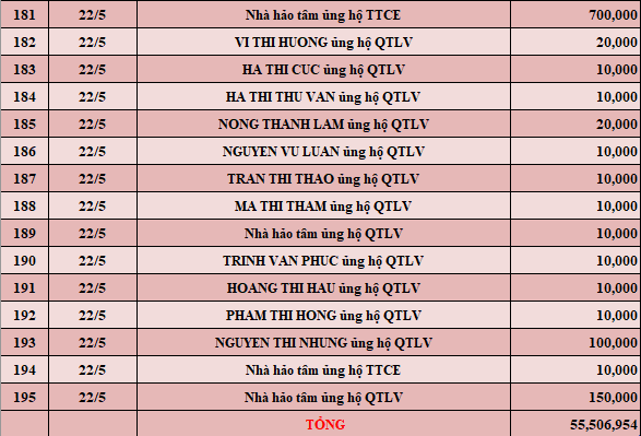 Quỹ Tấm lòng Việt: Danh sách ủng hộ tuần 3 tháng 5/2022 - Ảnh 7.