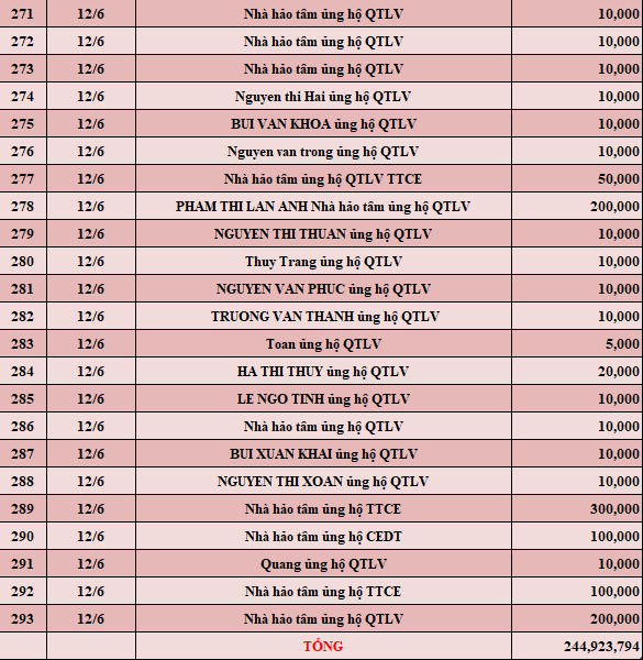 Quỹ Tấm lòng Việt: Danh sách ủng hộ tuần 2 tháng 6/2022 - Ảnh 10.