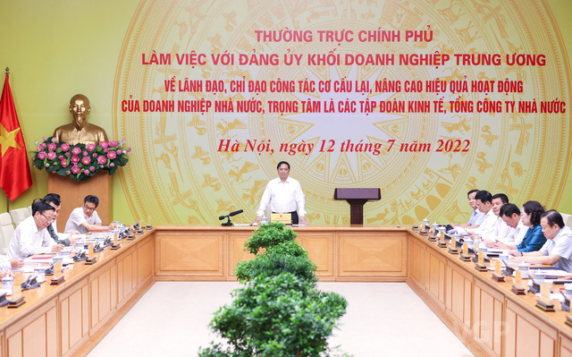 Thường trực Chính phủ làm việc với Đảng ủy Khối doanh nghiệp Trung ương - Ảnh 1.