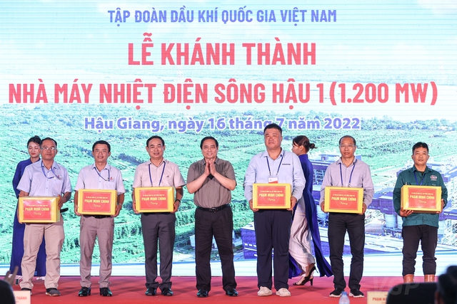 Thủ tướng Phạm Minh Chính dự Lễ khánh thành Nhà máy nhiệt điện Sông Hậu 1 - Ảnh 2.