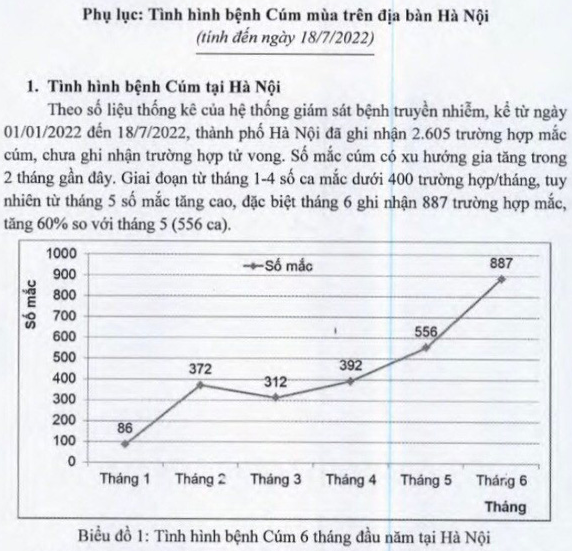 H&agrave; Nội tăng cường gi&aacute;m s&aacute;t v&agrave; ph&ograve;ng, chống bệnh c&uacute;m m&ugrave;a - Ảnh 1.