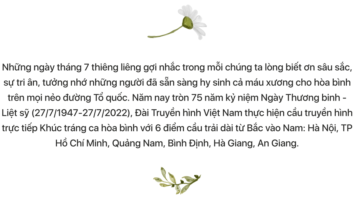 Cầu truyền hình Khúc tráng ca hòa bình: Những điểm rơi cảm xúc lắng đọng tại 6 điểm cầu - Ảnh 1.