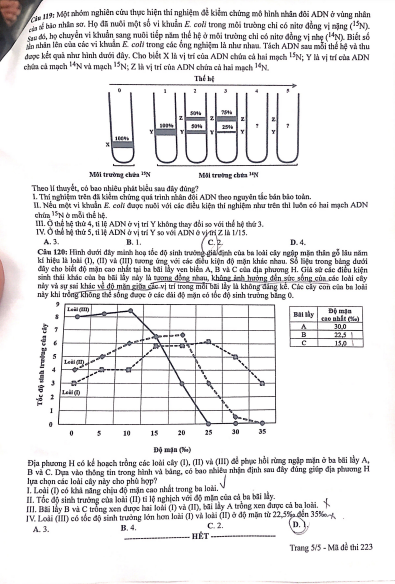 Đề thi môn Sinh học kỳ thi tốt nghiệp THPT 2022 - Ảnh 13.