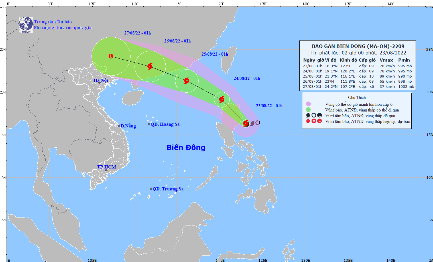 Tin bão gần biển Đông (cơn bão Ma-on) - Ảnh 1.