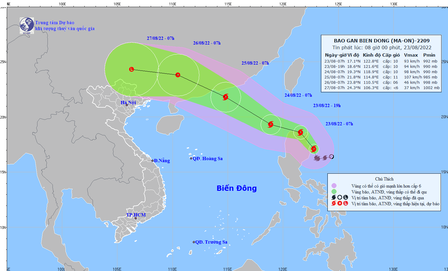 Bão Ma-on di chuyển theo hướng Bắc Tây Bắc, giật cấp 12 - Ảnh 1.