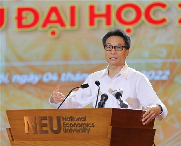 
Deputy Prime Minister Vu Duc Dam speaks at the conference. (Photo: VNA)
