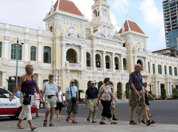 
Foreign tourists visit Ho Chi Minh City (Photo: VNA)
