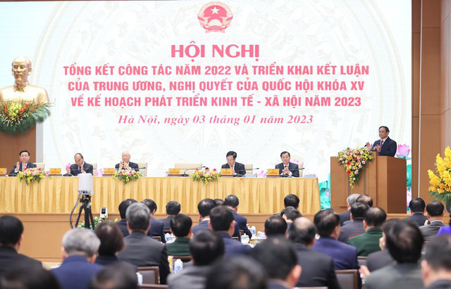 Hội nghị Chính phủ với các địa phương tổng kết công tác năm 2022, triển khai nhiệm vụ năm 2023 - Ảnh 3.