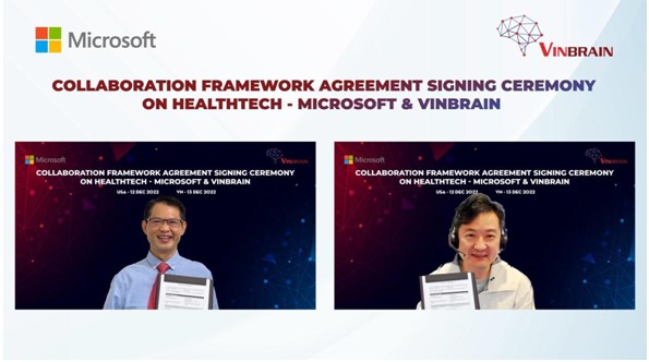 VinBrain và Microsoft hợp tác phát triển trí tuệ nhân tạo trong y tế - Ảnh 1. VinBrain và Microsoft hợp tác phát triển trí tuệ nhân tạo trong y tế - Ảnh 1.