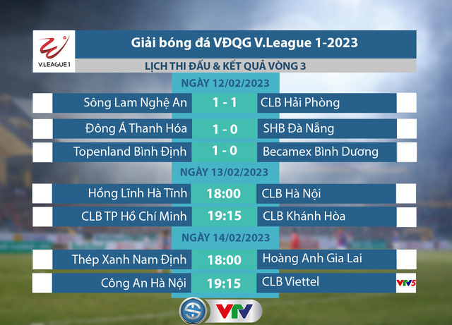 Lịch thi đấu V.League hôm nay (13/2): HL Hà Tĩnh - Hà Nội, TP. Hồ Chí Minh - Khánh Hòa   - Ảnh 1.