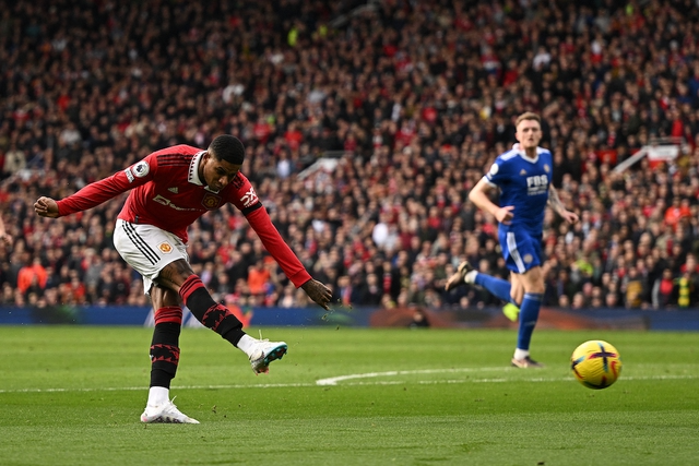 Rashford tỏa sáng, Manchester United thắng đậm Leicester - Ảnh 2.