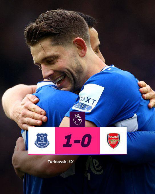 Vòng 22 Ngoại hạng Anh | Arsenal bất ngờ bại trận trên sân Everton   - Ảnh 2.