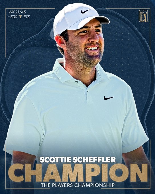 Scottie Scheffler trở lại ngôi vị số 1 golf thế giới - Ảnh 1.