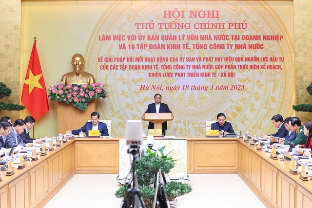 Thủ tướng chủ trì hội nghị với Ủy ban Quản lý vốn nhà nước tại doanh nghiệp và 19 tập đoàn, tổng công ty - Ảnh 2.