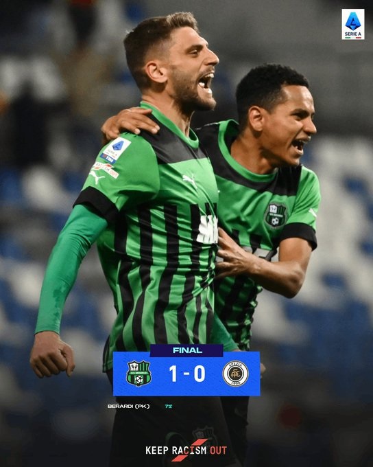 Sassuolo giành chiến thắng nhọc nhằn trước Spezia - Ảnh 1.