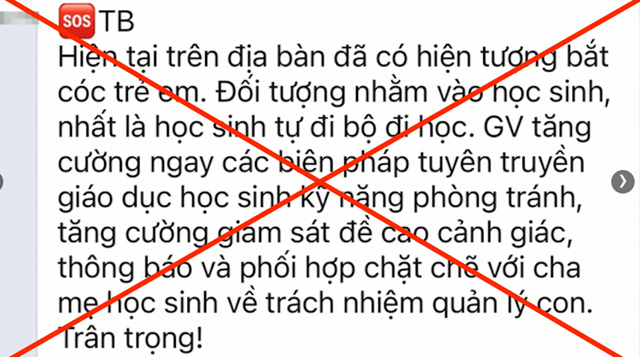 Hà Nội: Tin đồn bắt cóc trẻ em tại quận Hoàng Mai là bịa đặt - Ảnh 1.