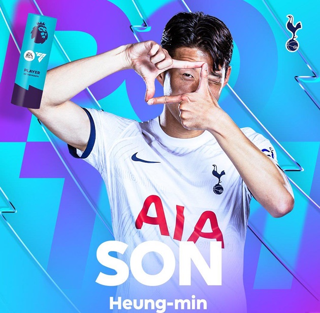 Son Heung Min xuất sắc tháng 9 Ngoại hạng Anh - Ảnh 1.