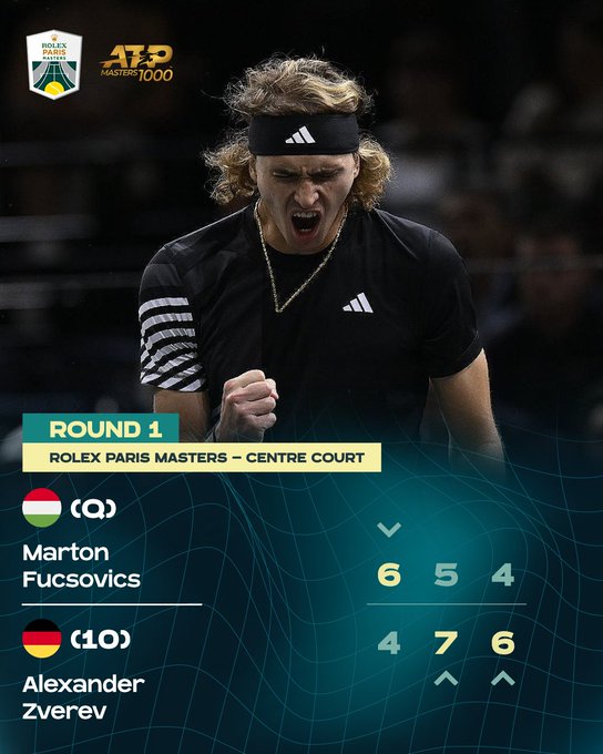 Alexander Zverev giành quyền vào vòng 2 Paris Masters - Ảnh 1.